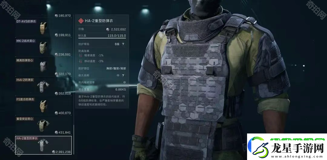 三角洲行動S3六級甲哪個好